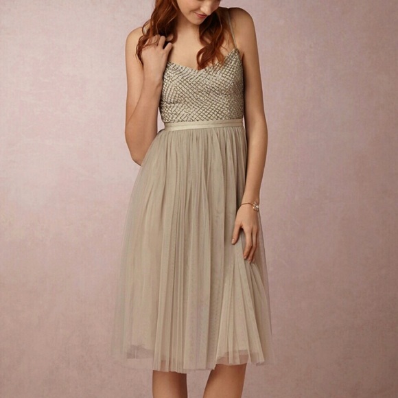 Needle and thread size 6 Grey tulle dress - Picture 2 of 8